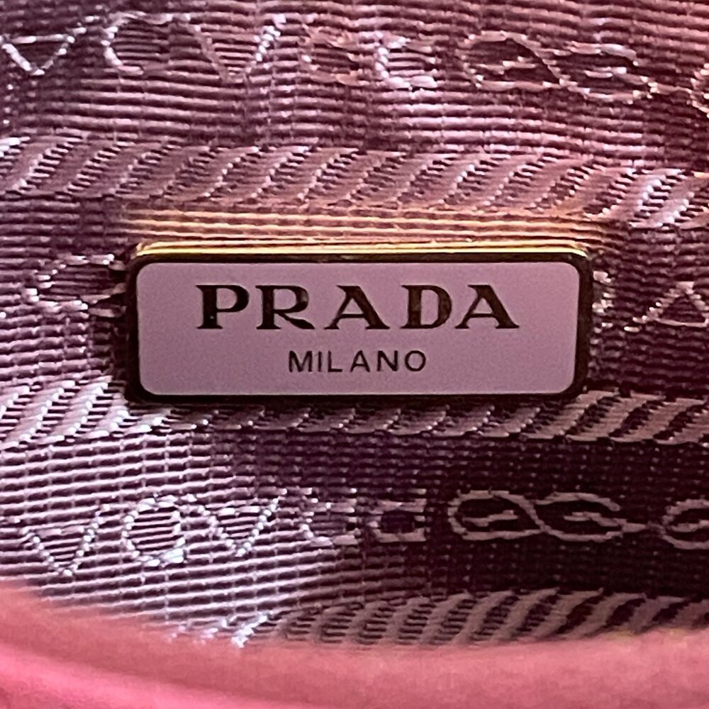 Prada Re-Edition Mini Saffiano Leather Bag Bruyere Pink Mint Condition!! - Picture 11 of 16